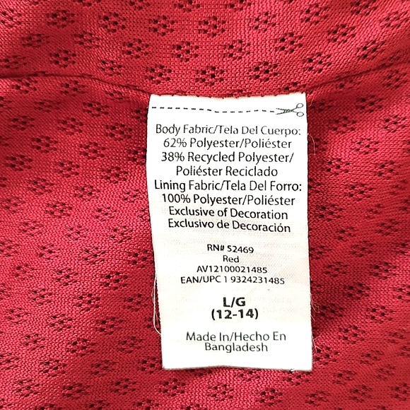 Avia Womens LIghtweight Burgundy Hooded Jacket Size 12-14 L - Picture 10 of 11